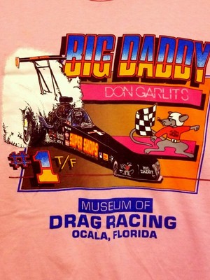 VTG 1980s  Big Daddy Don Garlits Drag Racing LADIES Sleevless XL Made in USA
