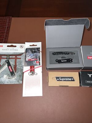 NEW Supreme StatGear Pocket Samurai Knife Black Crono N5 Red True Modern Alox