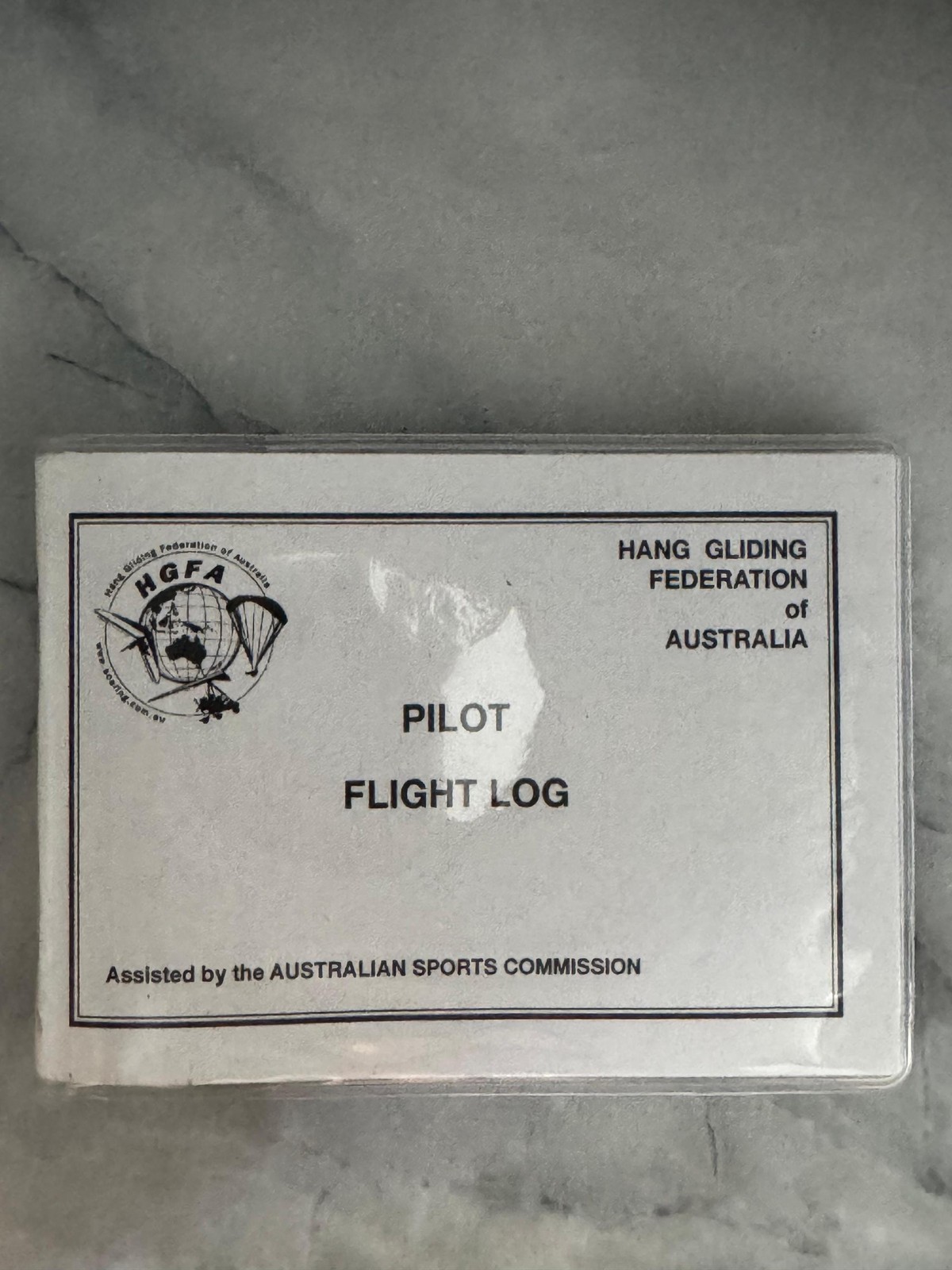 Hang Gliding Federation of Australia Pilot Flight Log - Aviation Logbook