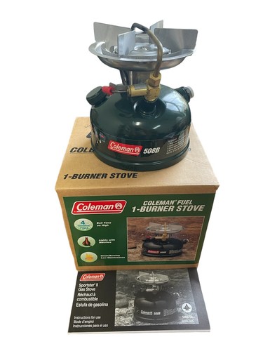 COLEMAN FUEL 1-BURNER STOVE MODEL 508B NEW IN BOX USA