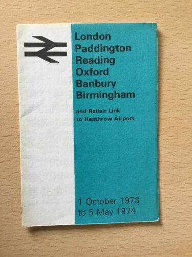 Pocket Train Guide,  ( London - Birmingham. Line,  1973-4,  )