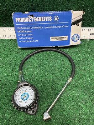 P.I. Auto Store Tire Pressure Gauge 100Psi Heavy Duty