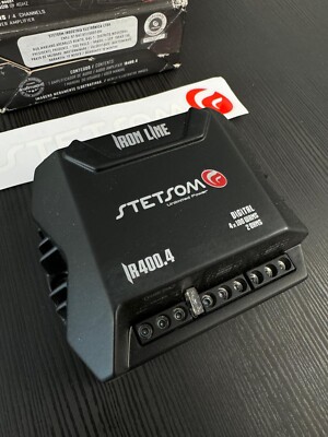 Refurbished Stetsom IR 400.4 2 Ohms 4 Channels Amplifier 400 Watts Iron LINE