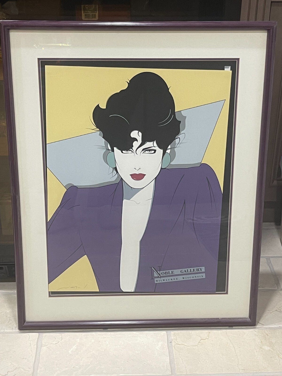 PATRICK NAGEL NOBEL GALLERY Limited Edition Hand Printed
