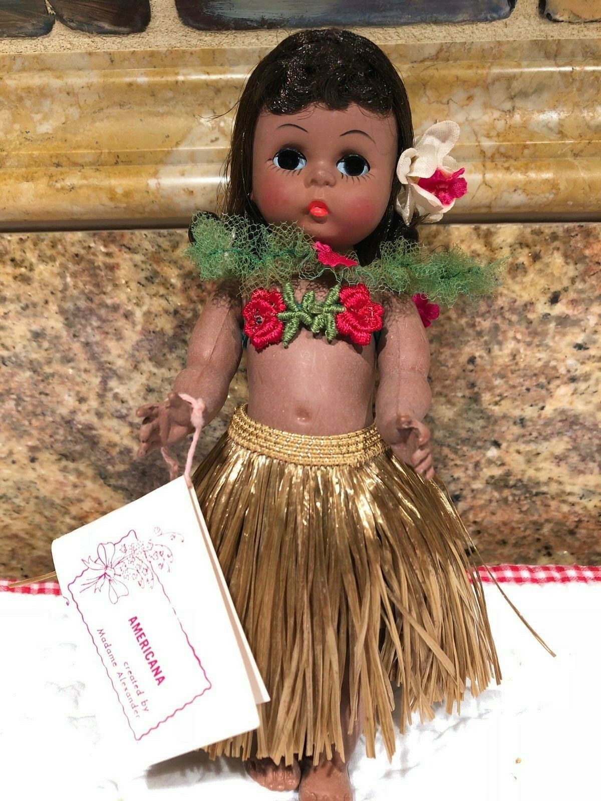 MADAM ALEXANDER 1966  #722  AMERICANA HAWAIIAN   BENT KNEE WALKER  MINT MINT WIT