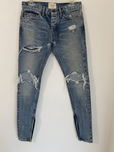 Fear of God x Third Collection Selvedge Indigo Denim Jeans Fear of God x Third Collection Selvedge Indigo Denim Jeans