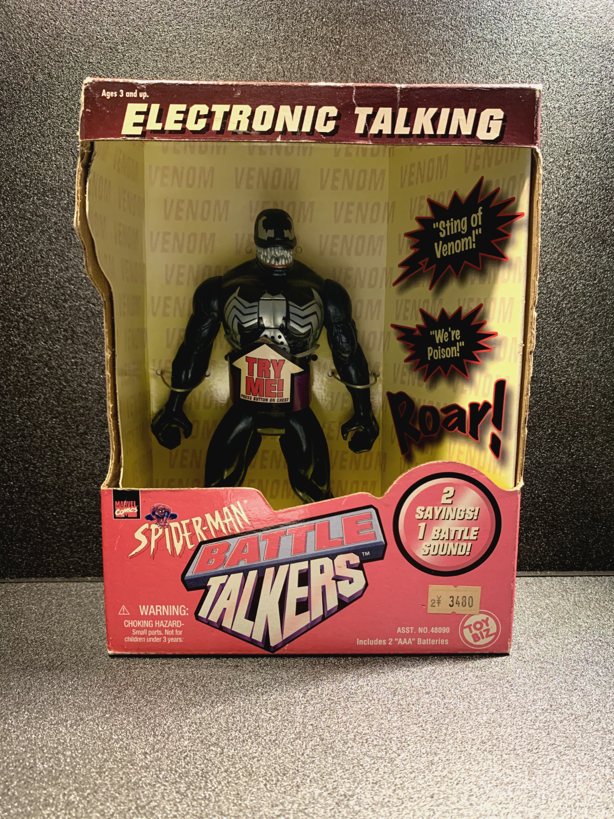 アメコミ Spider-Man Battle Talkers Venom 1997 Toybiz Spider-Man Battle Talkers Venom 7