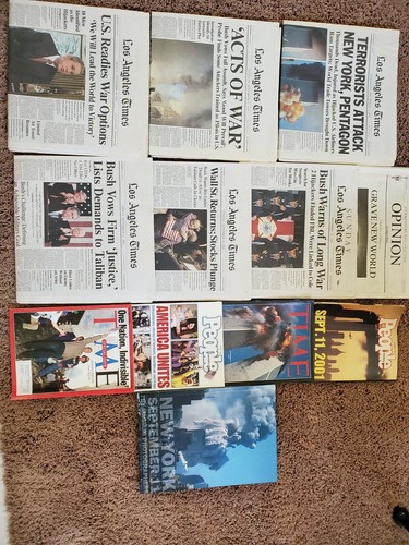 9/11 L A Times Newspapers Sept.12,13,14,16,18,21.2-People, 2