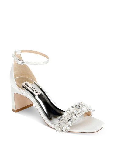 

Женские босоножки на каблуке Badgley Mischka Teela, мягкий белый цвет, США, Soft white