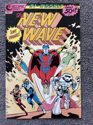 The NEW WAVE #1 (Eclipse, 1986) Ty Templeton ~ Premier Issue!