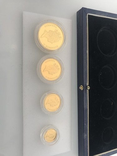 Bermuda 1990 Bermuda Elizabeth II Sommer Islands $100 $50 $25 $10 Gold Coin Set