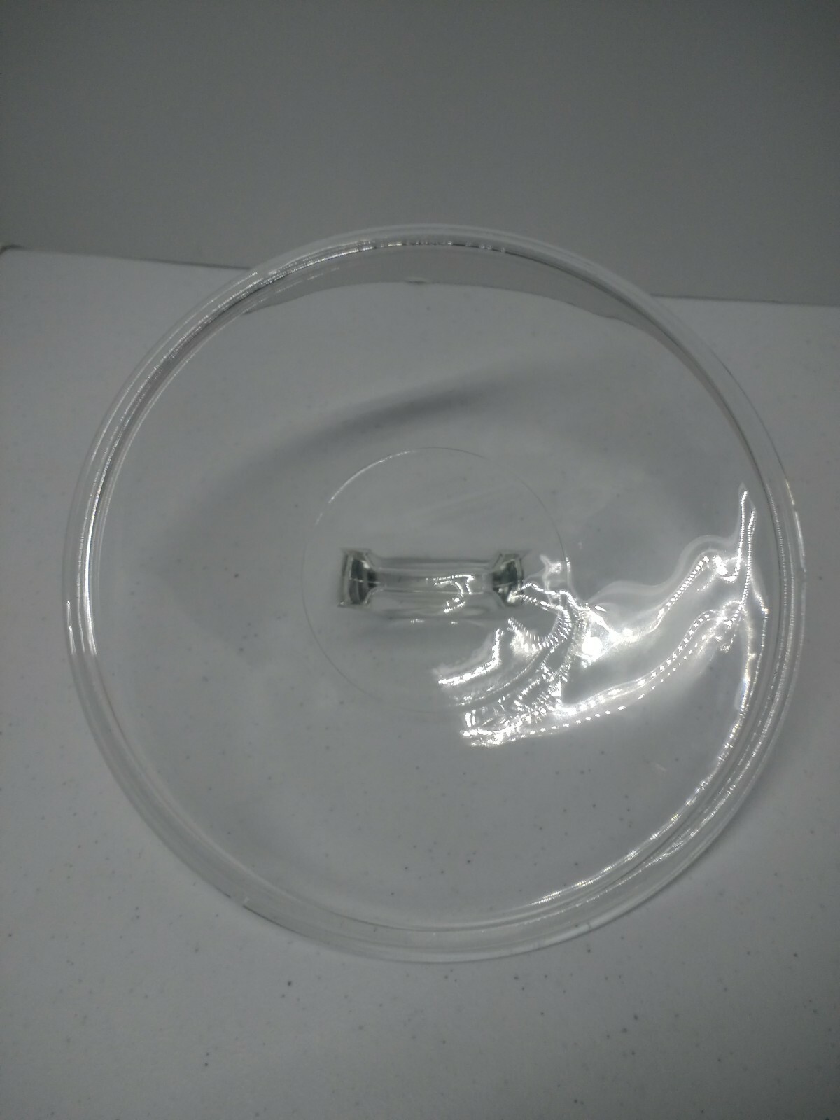 Pyrex L 22 C replacement lid round molded handle clear glass 9 inches circle