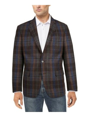 

RALPH LAUREN Мужское коричневое спортивное пальто в клетку, Коричневый