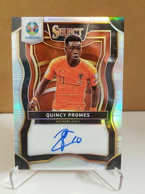 2020 Panini Select UEFA Euro Preview Signatures Quincy Promes Silver Netherlands