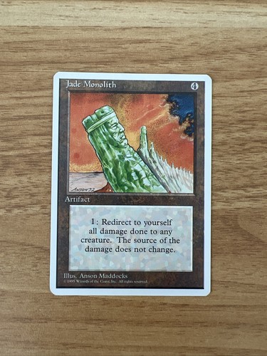 MTG アルファ Alpha - Jade Monolith　サインド MTG アルファ Alpha - Jade Monolith サインド