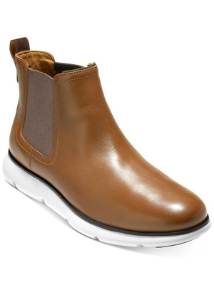 Мужские коричневые водонепроницаемые туфли Челси с круглым носком COLE HAAN Goring 10,5 м