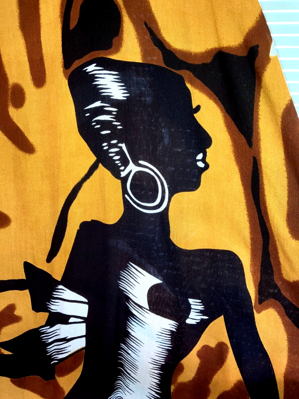 NEW SANTE 100% RAYON 3X MUMU KAFTAN CAFTAN HOUSE DRESS BLACK BROWN GOLD #HJ