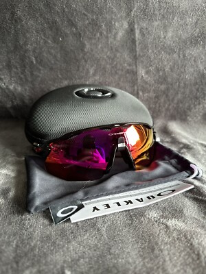 New Mens Oakley Radar EV Advancer Sunglasses (Black/Red) Cool