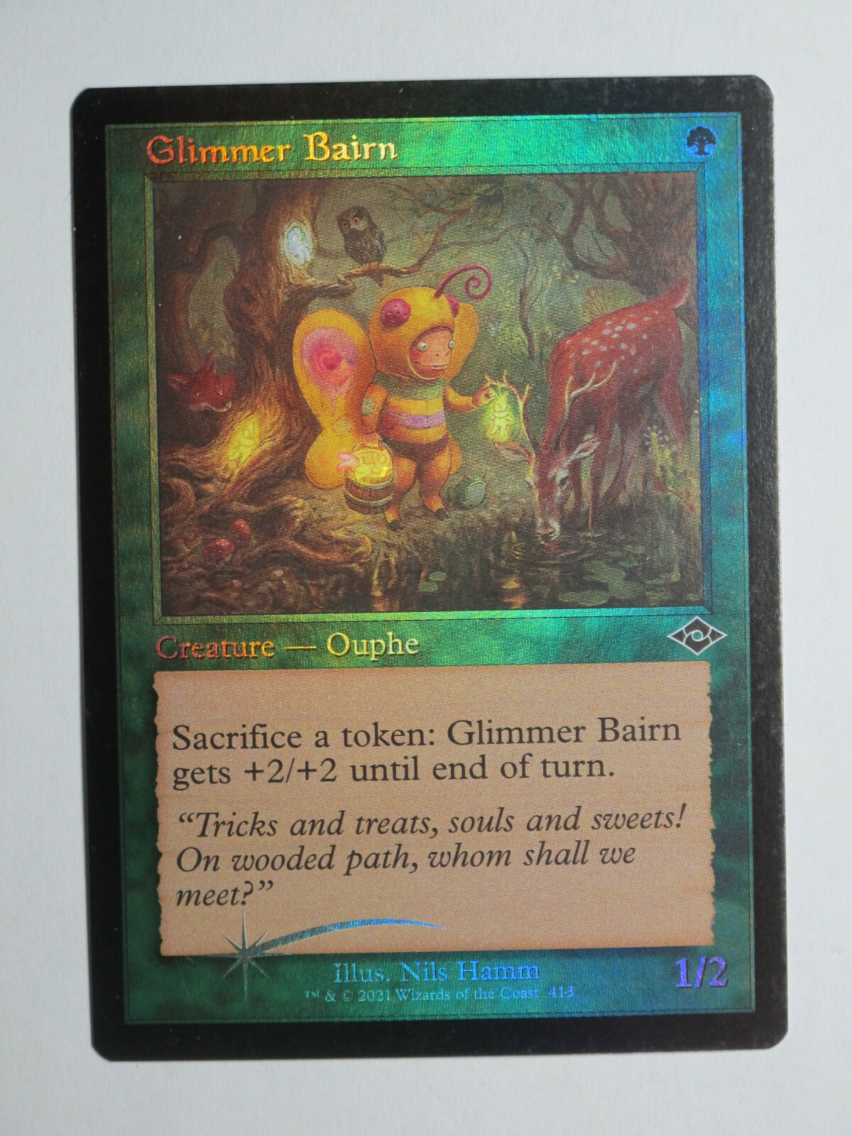 Glimmer Bairn foil ecthed English Mtg Magic (Mint-Nm) | eBay