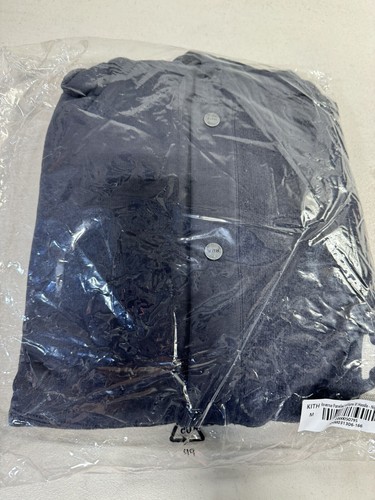 Pre-owned Kith Reversed Panelled Williams Vi Hoodie / Nightfall