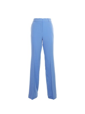 Pre-owned Michael Kors Michael  Crepe Bootcut Trousers In Crew Blue