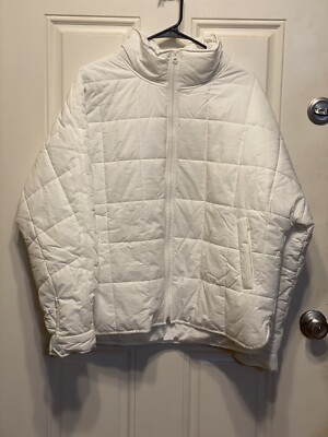 Aiopr Women's Lightweight Puffer Coat Long Sleeve Zip Packable Short Puffer XL