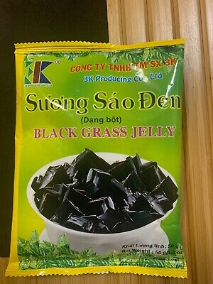 Black/ White Grass Jelly- Agar Powder- Agar Jelly- Suong Sao Den /Trang- Rau Cau