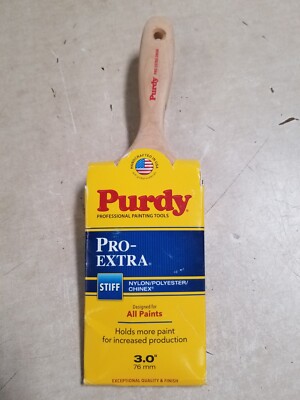 Purdy 144400730 Nylon Polyester Flat Paint Brush 3 W in. with Alderwood Handle