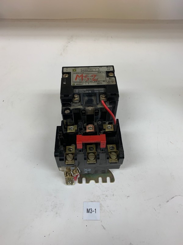 SQUARE D SIZE 1 MCC MOD 6 BUCKET WITH 25 AMP BREAKER FH36025 8536SCO3H20S