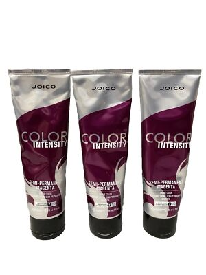 Joico Color Intensity Semi Permanent Magenta- 3 Pack (4 fl oz each) Direct Dye