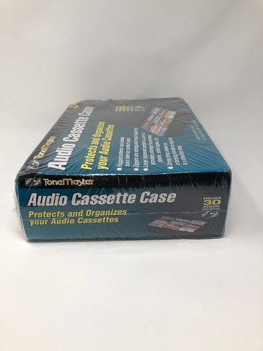 NEW Vtg ToneMaster 30 Cassette Tape Soft Storage Holder Black Carrying Case