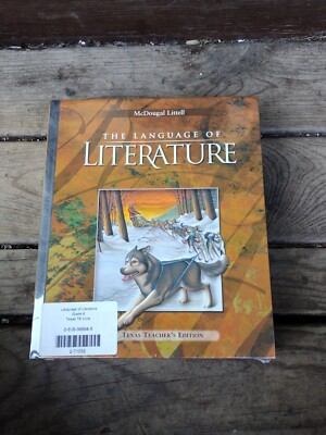 New McDougal Littel The Language Of Literature Texas Teacher's Edition