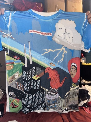 RARE Nike JumpMan VS Godzilla T-Shirt NBA Spike Lee Air