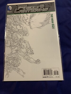 Red Lanterns 13 The New 52 Rare Sketch Variant Nice!!!