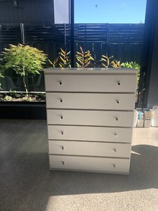 White Laminate Tallboy Dressers Drawers Gumtree Australia