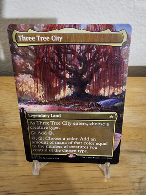 Three Tree City -Borderless- BLOOMBURROW Regular Rare 339 BLB Magic mtg NM/M