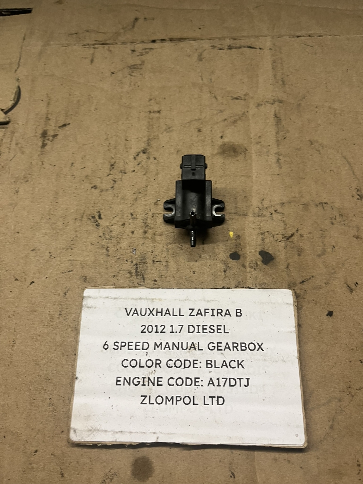 Vauxhall Zafira B 2012 1.7 Diesel Pressure Control Solenoid Valve 8972882491