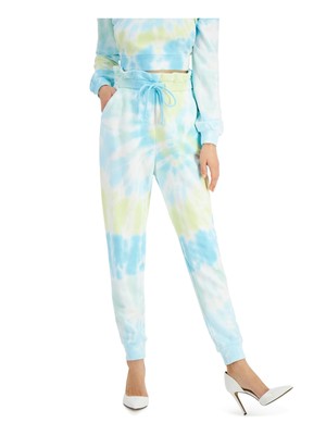 

Женские голубые брюки-джоггеры с карманами в бумажном пакете INC Tie Dye Lounge Pants, Light blue, 100116886