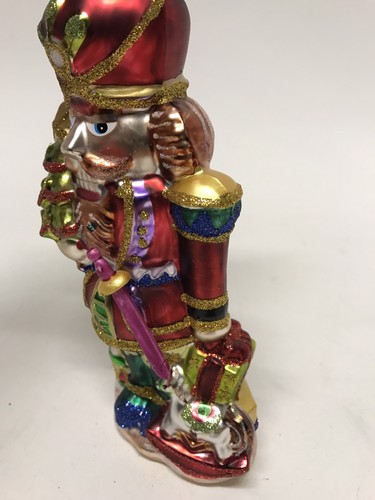 New Katherine's Collection Glass Winchell Nutcracker Ornament Toy Soldier