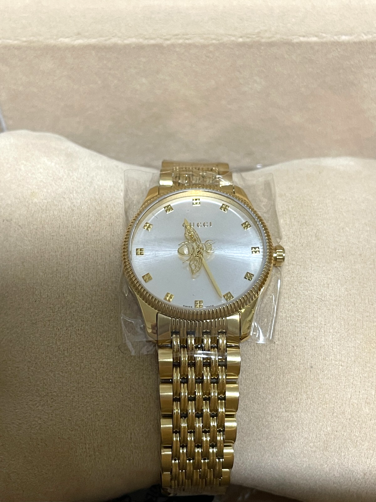 NEW】GUCCI G Timeless Watch Bee Gold YA1265021 Women Watch NEW】GUCCI G Timeless Watch Bee Gold YA1265021 Women Watch