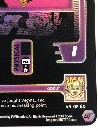 Goku's Brawling 207 Limited FOIL Rare Dragonball Z GT Baby Saga Card DBGT DBZ