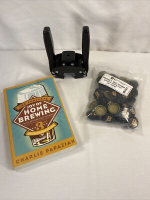 Greta Black Wing Bottle Capper for Home Brew Soda 144 Brewers Best Caps And Book