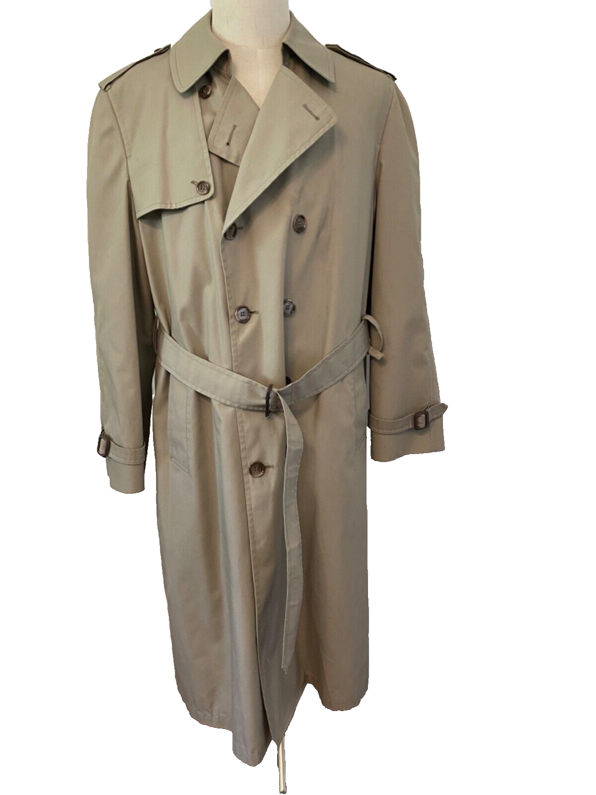 ジャケット・アウター vintage London Fog long trench coat Vintage London Fog Trench Coat Mens 44 Long Beige Lined Belted