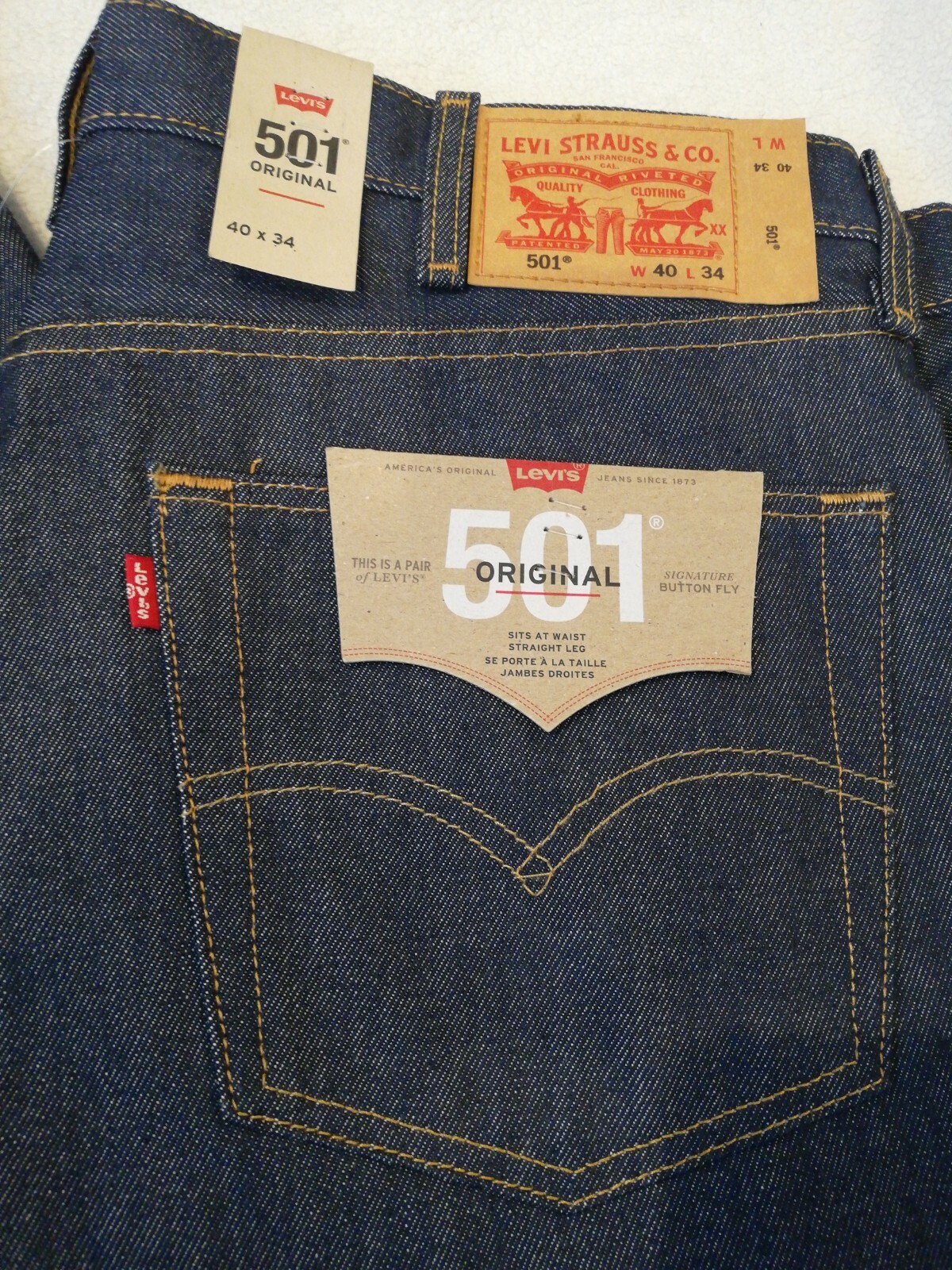 levis 501 40 x 34