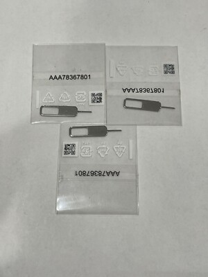 3Pcs Sim Card Tray Removal Ejector Pin Open Tool for iPhone Samsung Mobile Phone