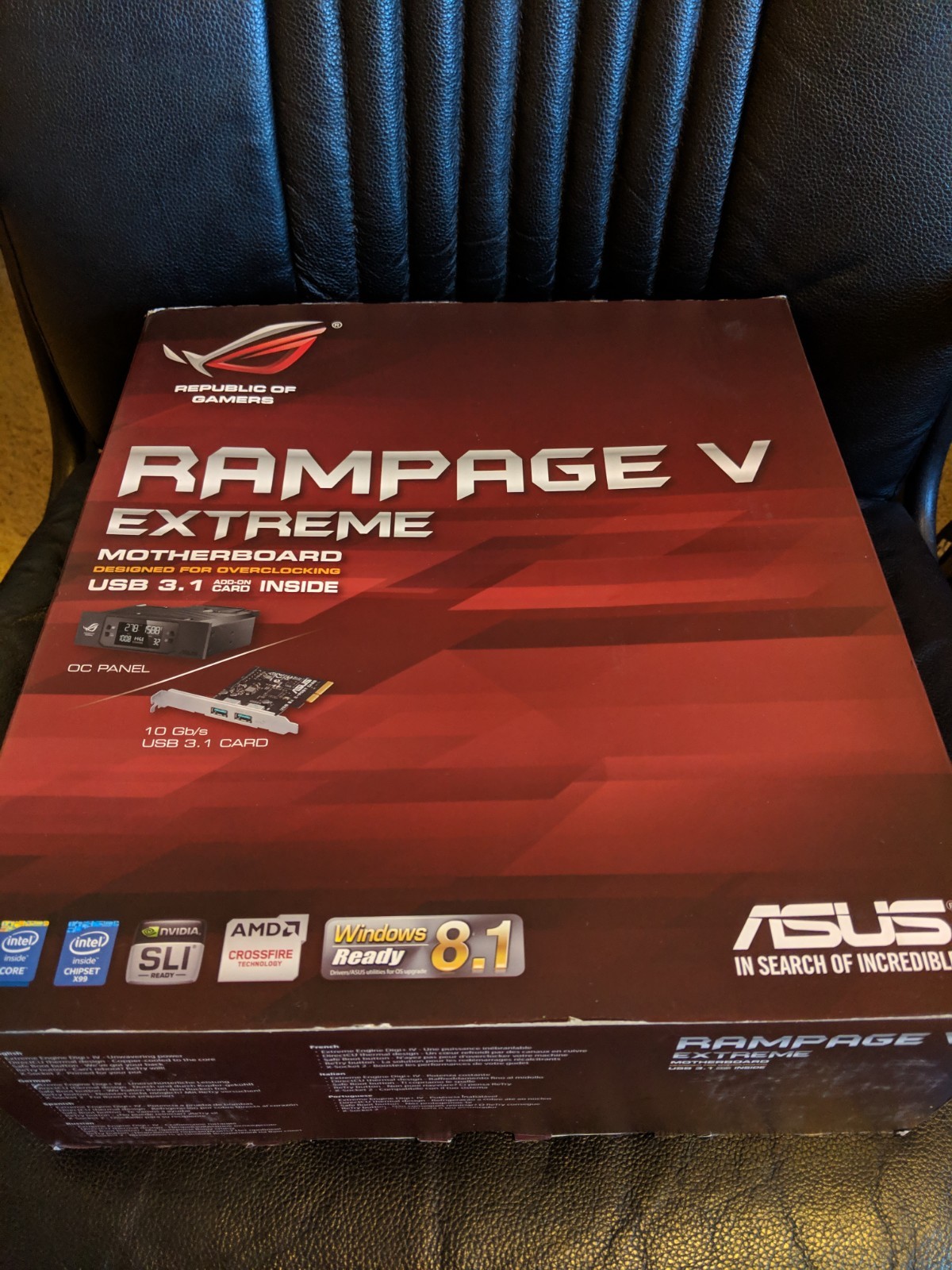 Intel Xeon E5-2643 6core 12thread 3.4GHz & ASUS ROG RAMPAGE V X99 & 64GB DDR4
