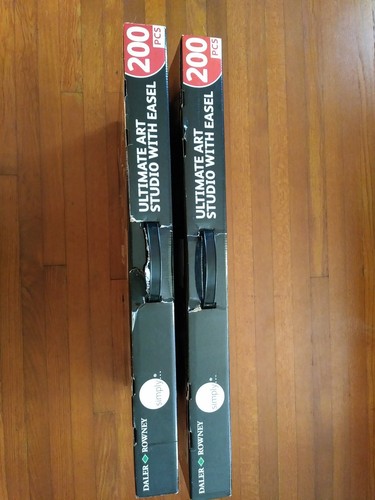 Lot of 2 Daler Rowney 200 Pc Ultimate Art Studio With Easel
