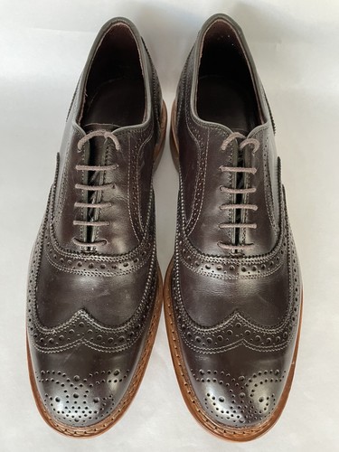 ALLEN EDMONDS Mens 9.5 E MCTAVISH BROWN LEATHER WINGTIP OXFORD | eBay