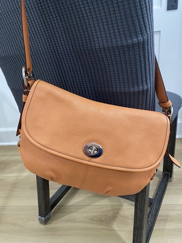 希少✨COACH One Shoulder Bag Leather Brown Old Coach One Shoulder Bag Handbag Pouch Brown | eBay