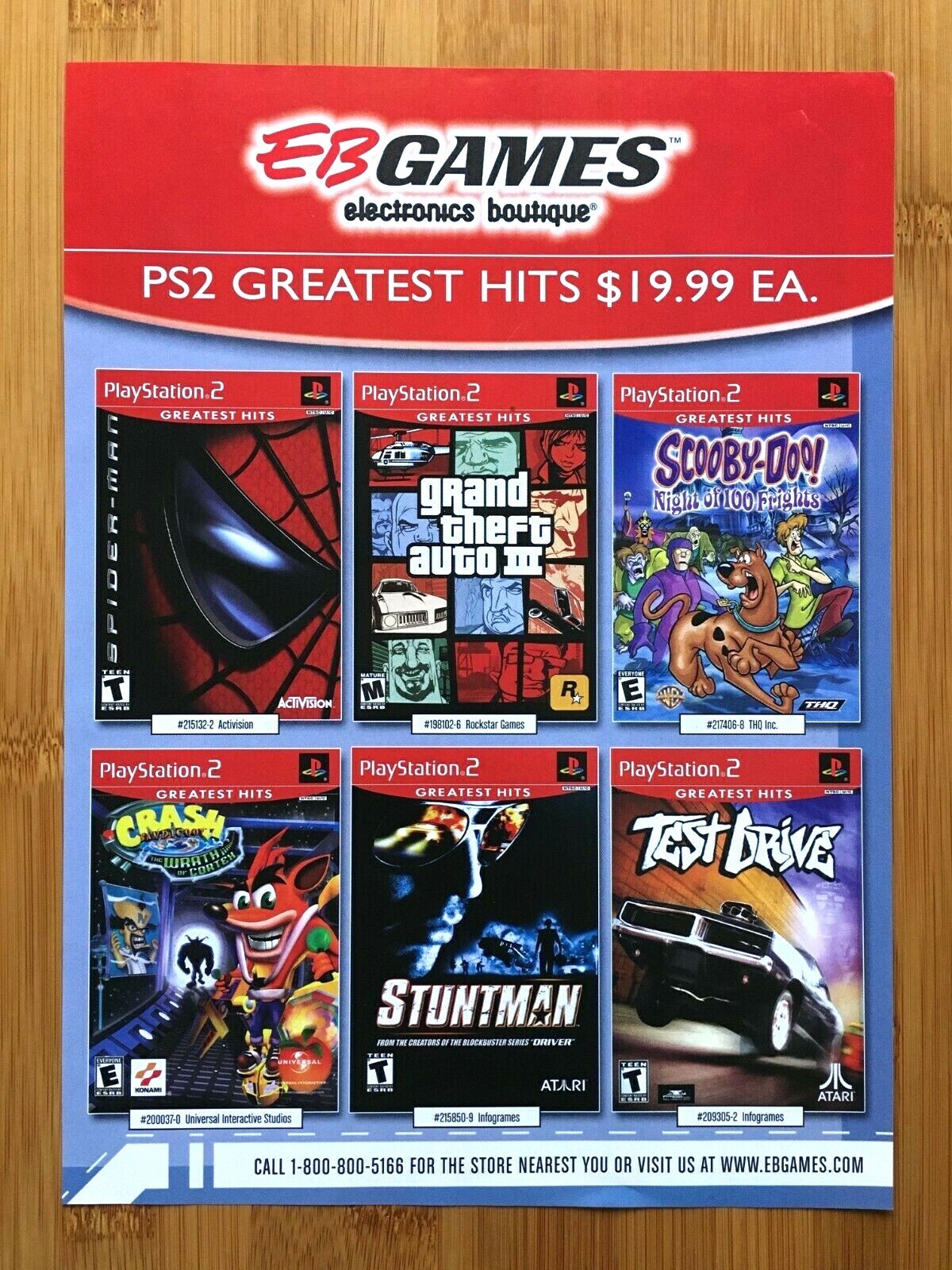 2003 PS2 Playstation 2 Greatest Hits Print Ad/Poster Crash